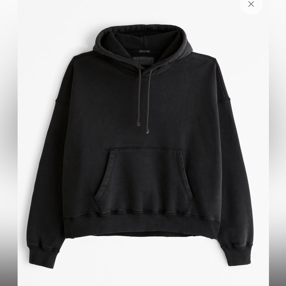 Abercrombie & Fitch Other - Abercrombie Essential Cropped Popover Hoodie - Distressed